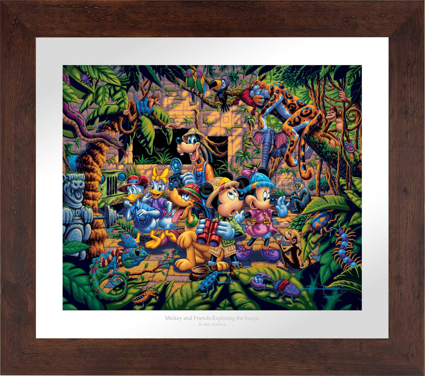Mickey and Friends Exploring the Jungle - Limited Edition Paper (AP - Artist Proof)
