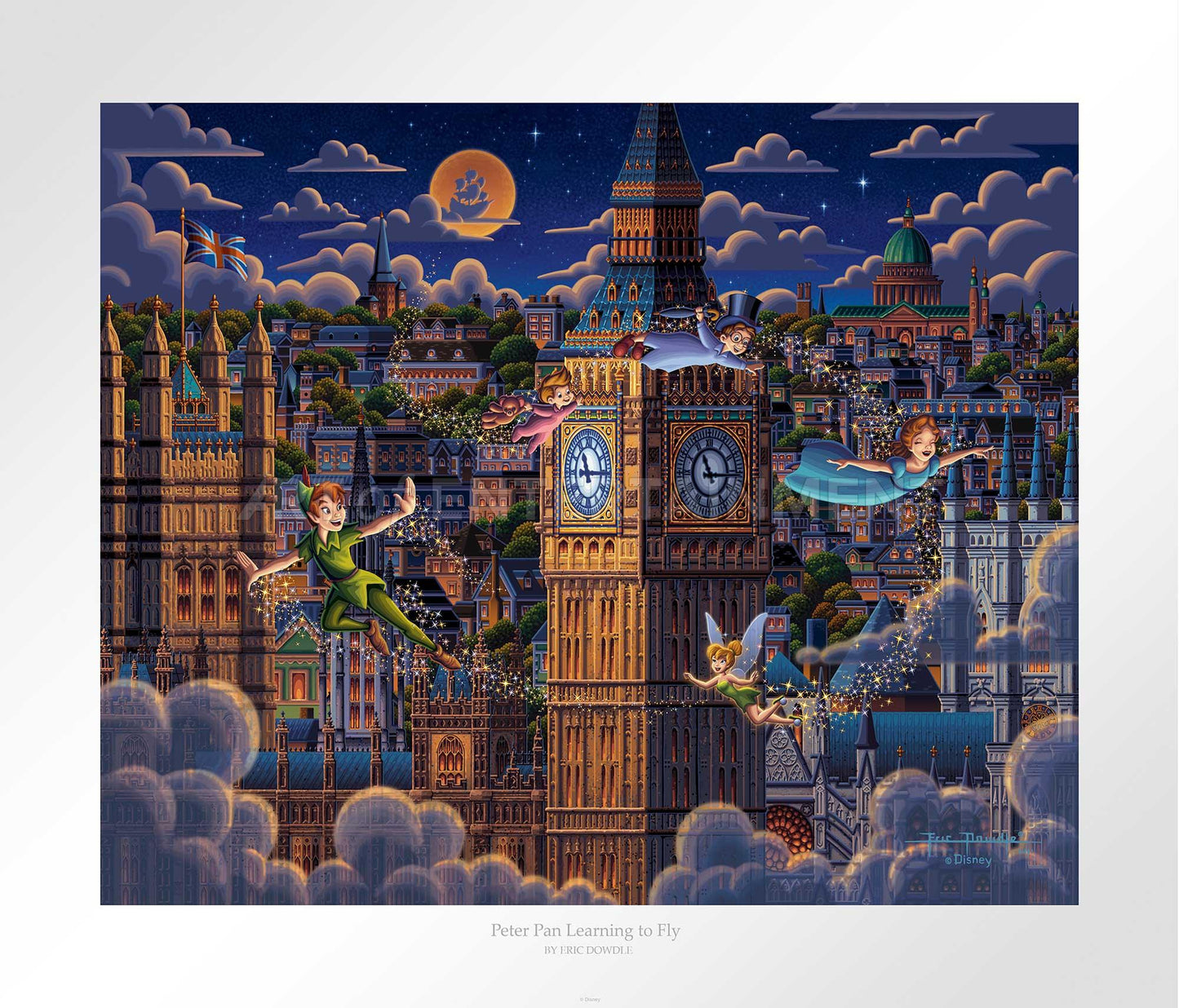 Peter Pan Learning to Fly - Limited Edition Paper (AP - Artist Proof)