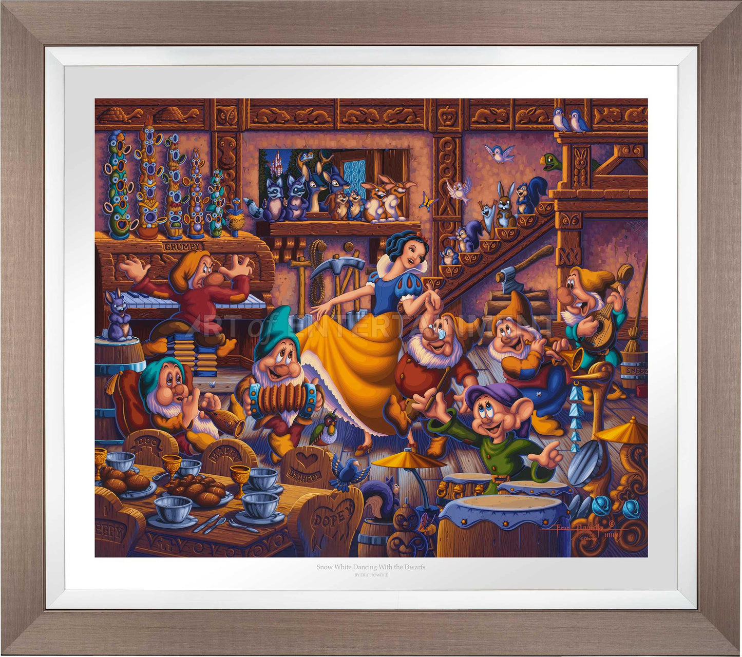 Snow White Dancing with the Dwarfs - Limited Edition Paper (AP - Artist Proof)