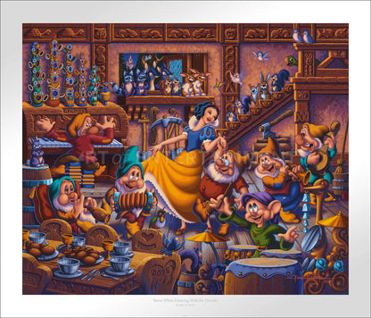 Snow White Dancing with the Dwarfs - Limited Edition Paper (SN - Standard Numbered)