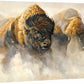 Phantoms of the Plains - Bison - 33.5" x 45.5" Gallery Wrapped Canvas