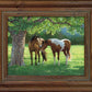 Quiet Moment—Horses - Personalized Framed Canvas
