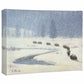 Snowbound—Bison - 9" x 12" Gallery Wrapped Canvas