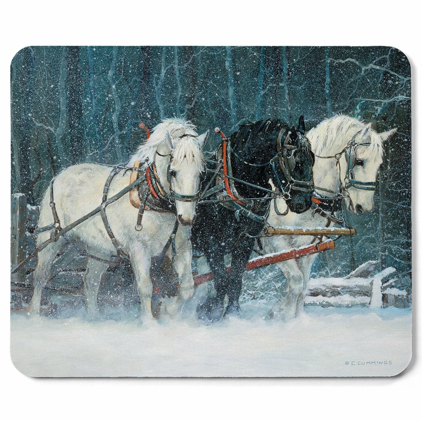 Snowfall - Horses