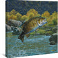 Painting of a fish in the sea