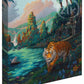 Tiger Jungle - 14" x 14" - Gallery Wrapped Canvas