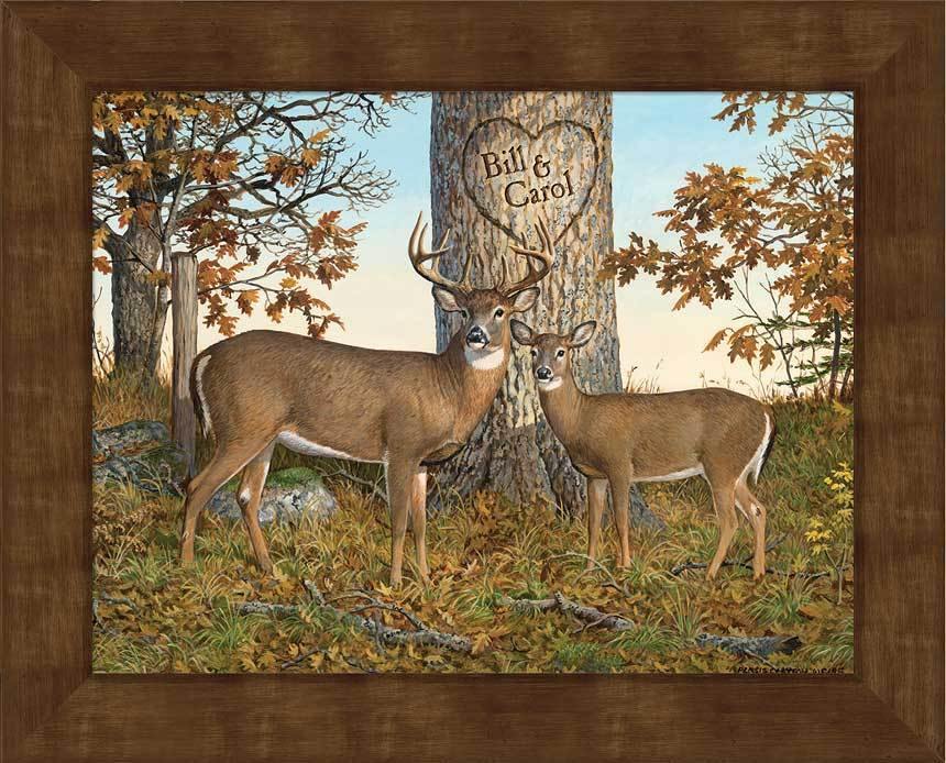 Timeless Magic—Deer - Personalized Framed Canvas