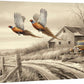 Weathered Memories - Pheasants - 24" x 36" Gallery Wrapped Canvas
