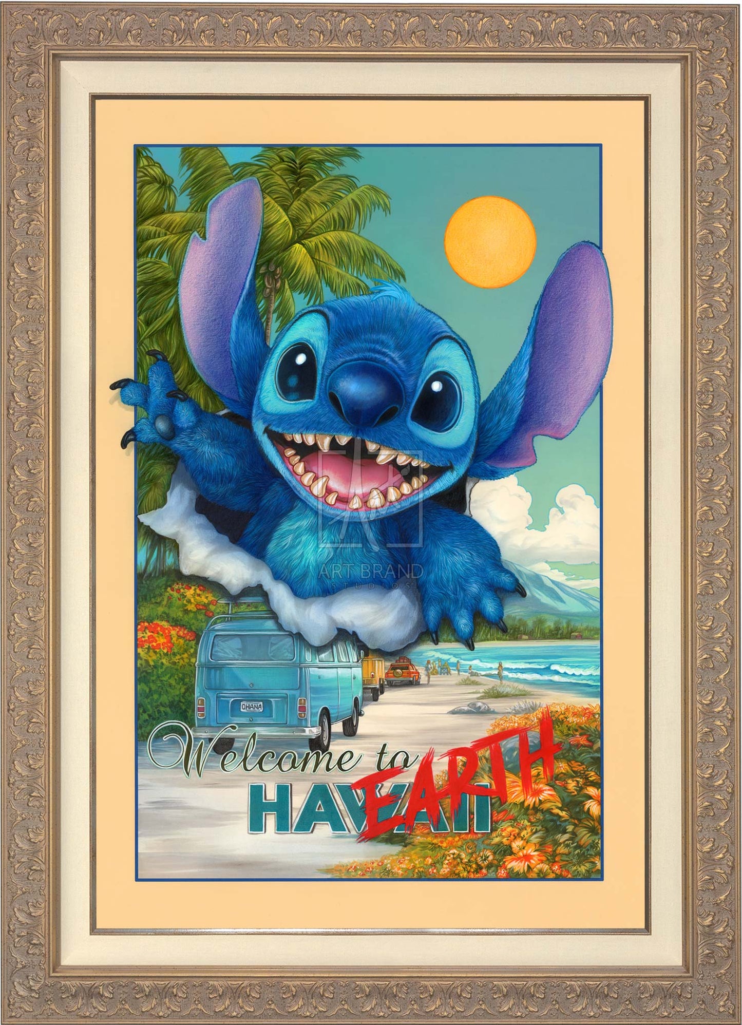 Disney's Stitch - Welcome to Planet Earth - Limited Edition Canvas
