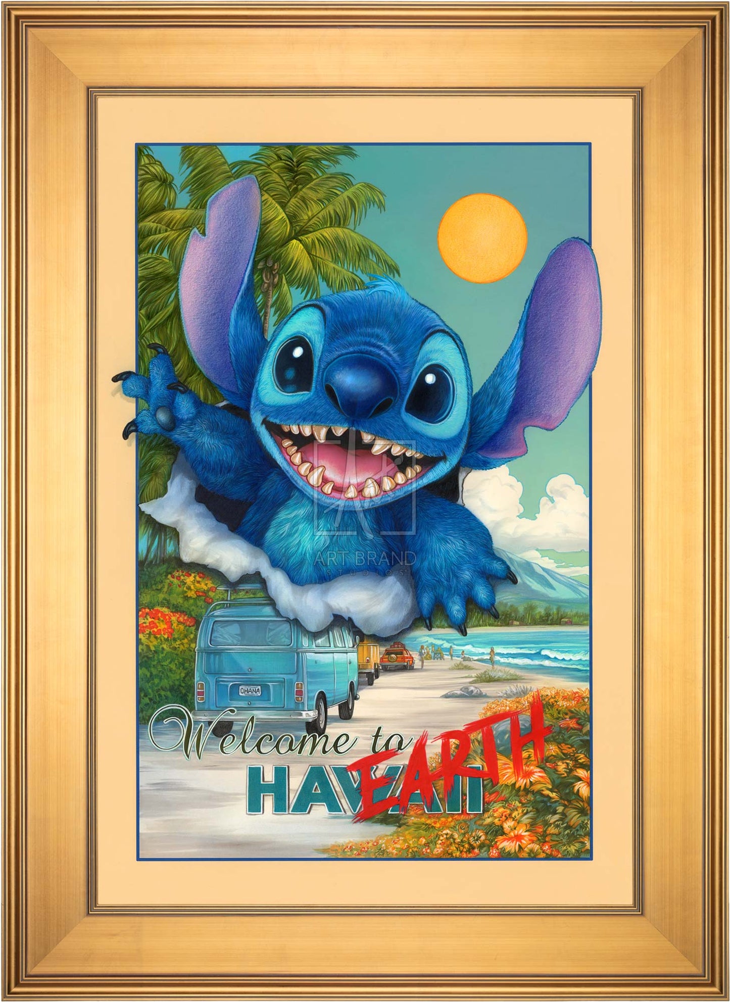 Disney's Stitch - Welcome to Planet Earth - Limited Edition Canvas
