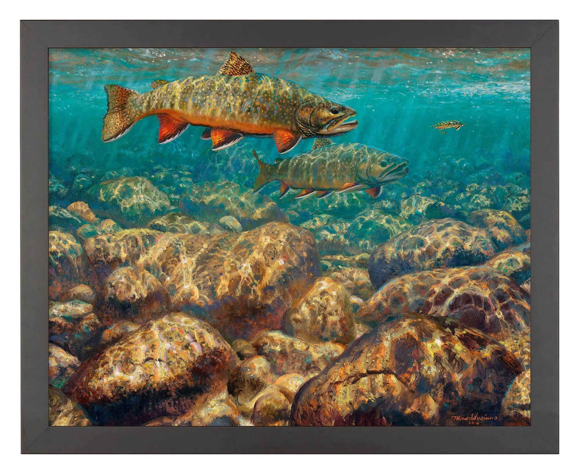 First to the Fly—Brook Trout Art Print - Wild Wings