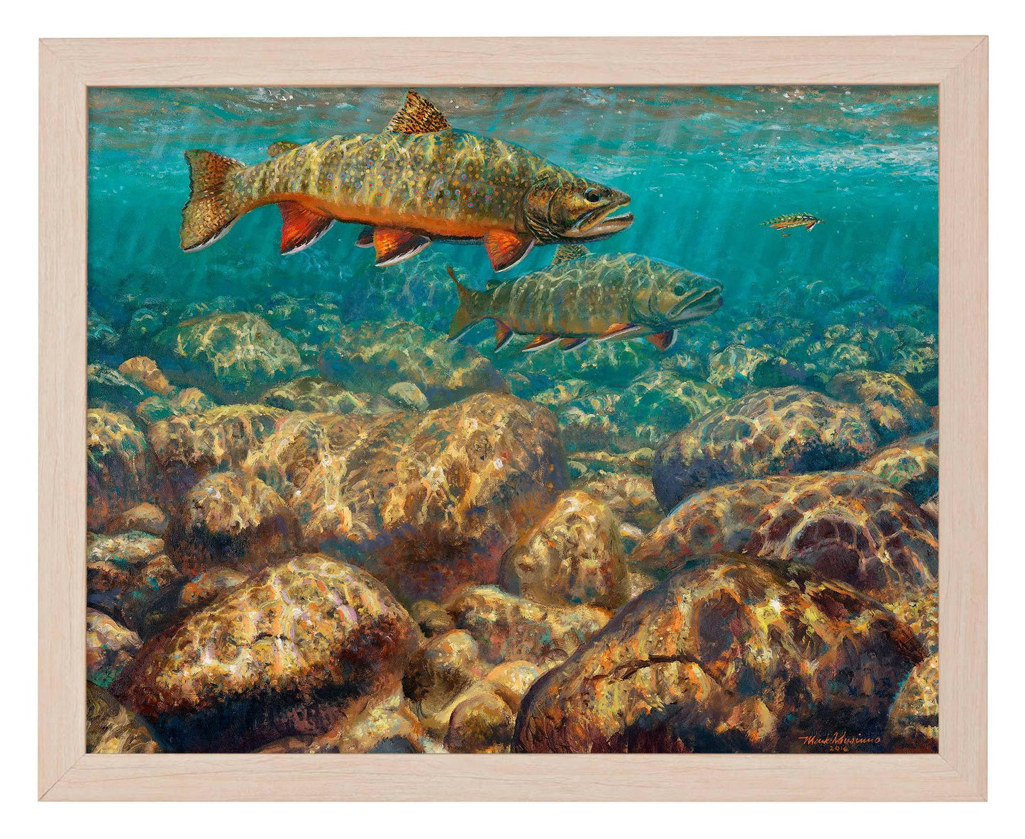 First to the Fly—Brook Trout Art Print - Wild Wings