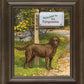 Life's a Ball—Chocolate Lab Personalized Framed Canvas - Wild Wings