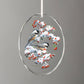 Winter Morning - Chickadees Oval Glass Ornament - Wild Wings