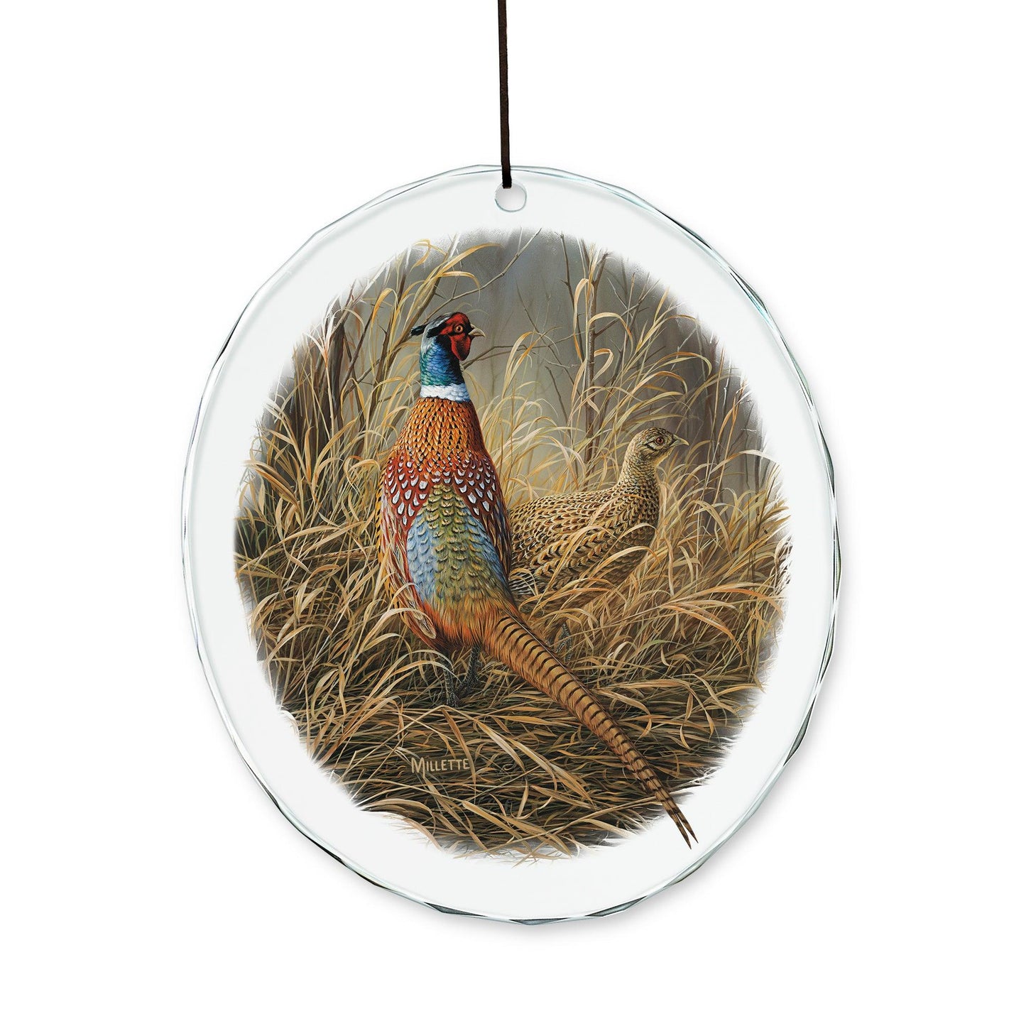 Late Season Solitude - Pheasants Suncatcher - Wild Wings
