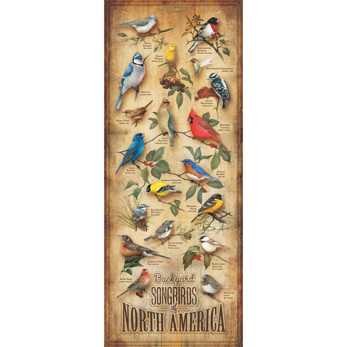 Backyard Birds 12" x 30" Wood Sign - Wild Wings
