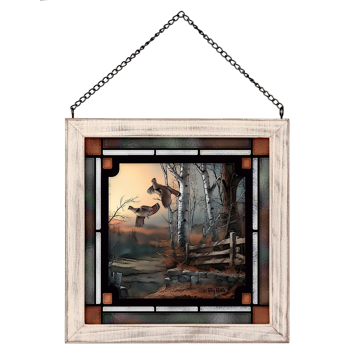 Breaking Cover Stained Glass Art - Wild Wings