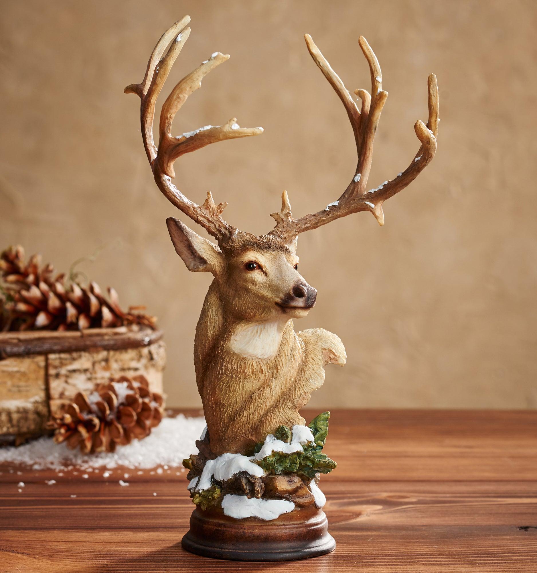 First Snow - Mule Deer Mill Creek Sculpture - Wild Wings