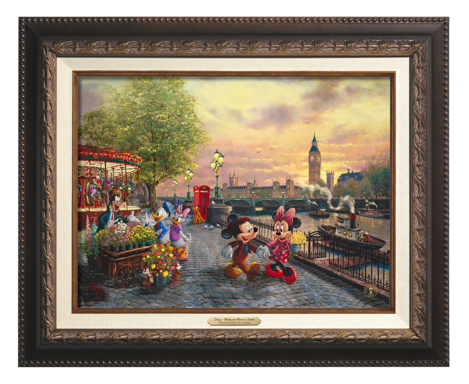CLF_Disney_MickeyAndMinnieInLondon_151749_12x16_Framed_AgedBronze.jpg