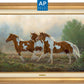 Misty Morning—Pintos; Artist Proof Edition (AP) Master Artisan Canvas - Wild Wings