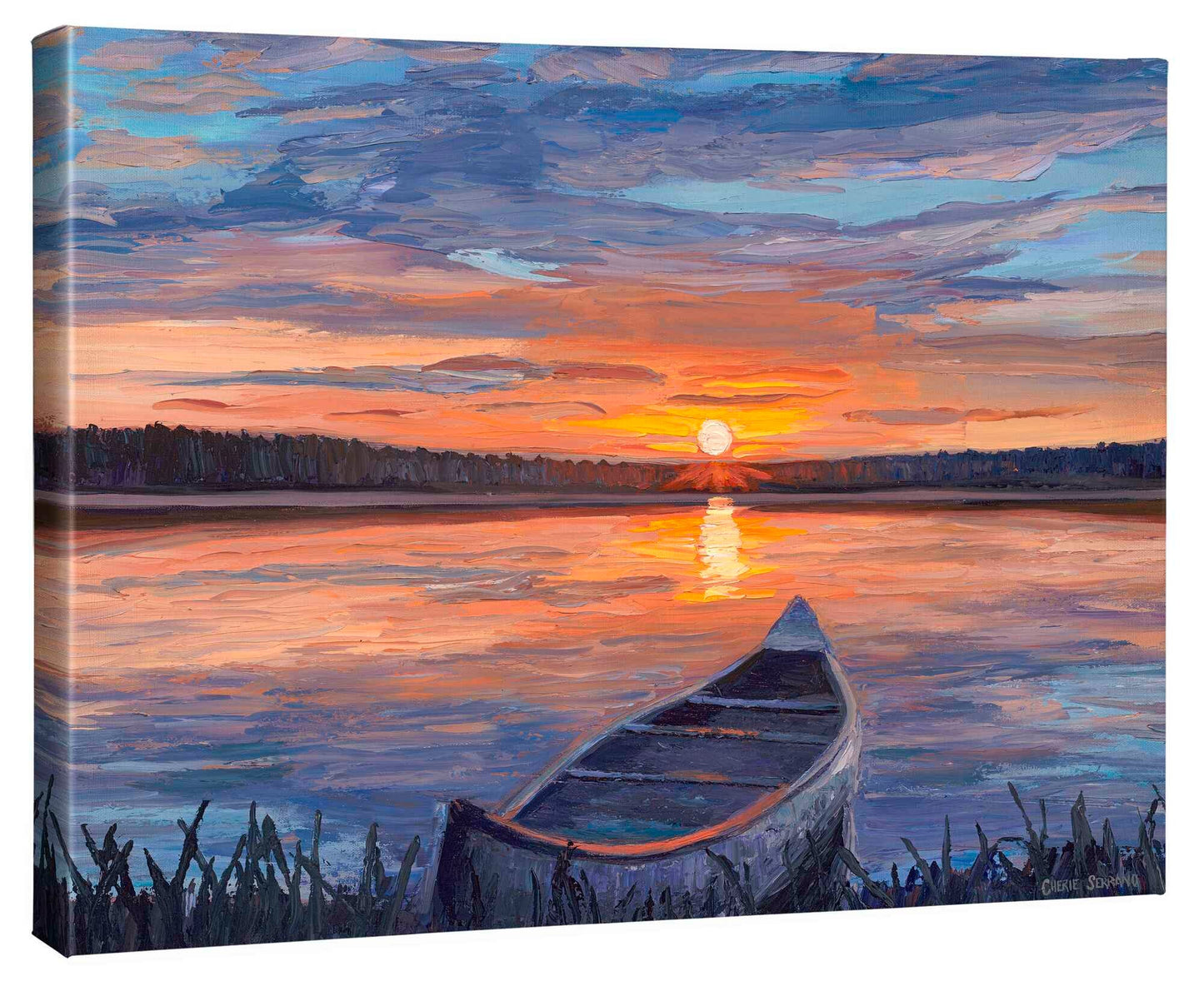 Peaceful Sunset - Gallery Wrapped Canvas
