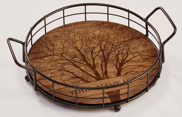 Among Trees Personalized Serving Tray - Wild Wings