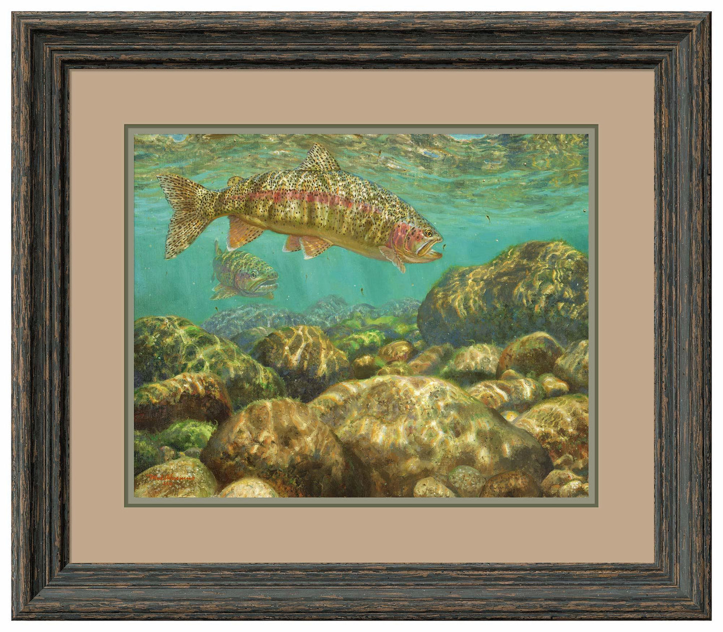 Baetis Feast—Rainbow Trout Limited Edition Paper Print - Wild Wings