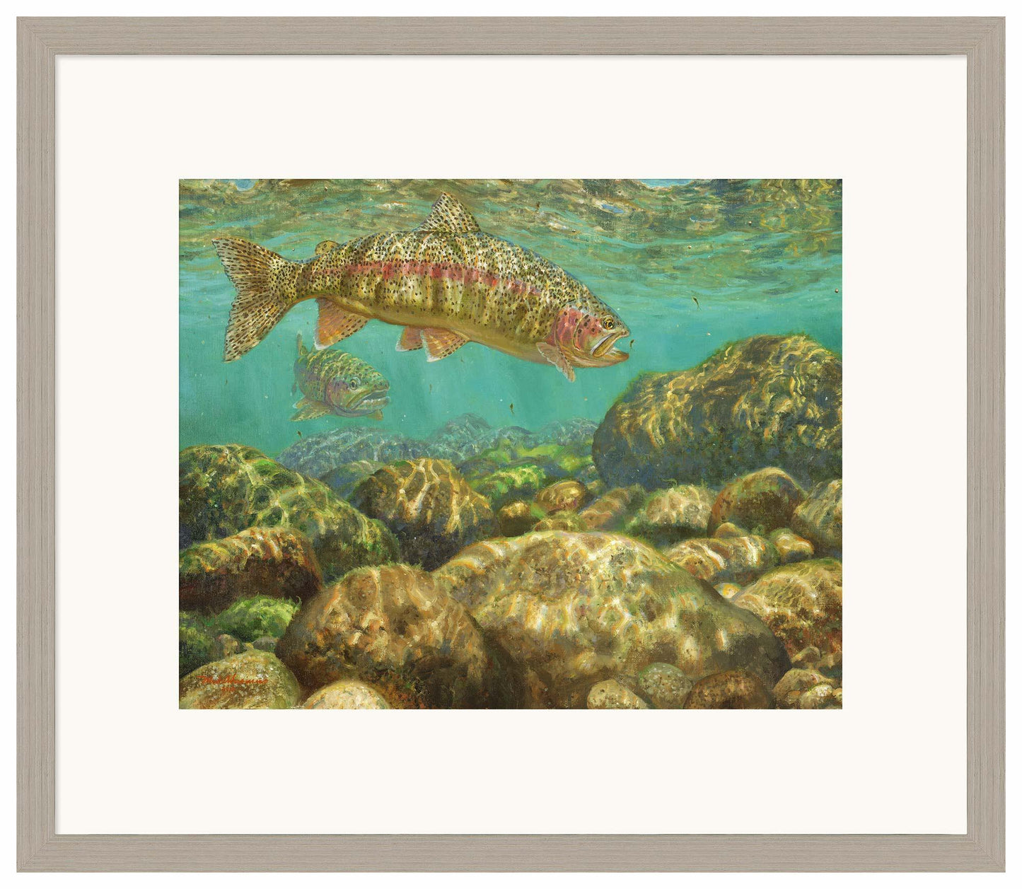 Baetis Feast—Rainbow Trout - Limited Edition Paper