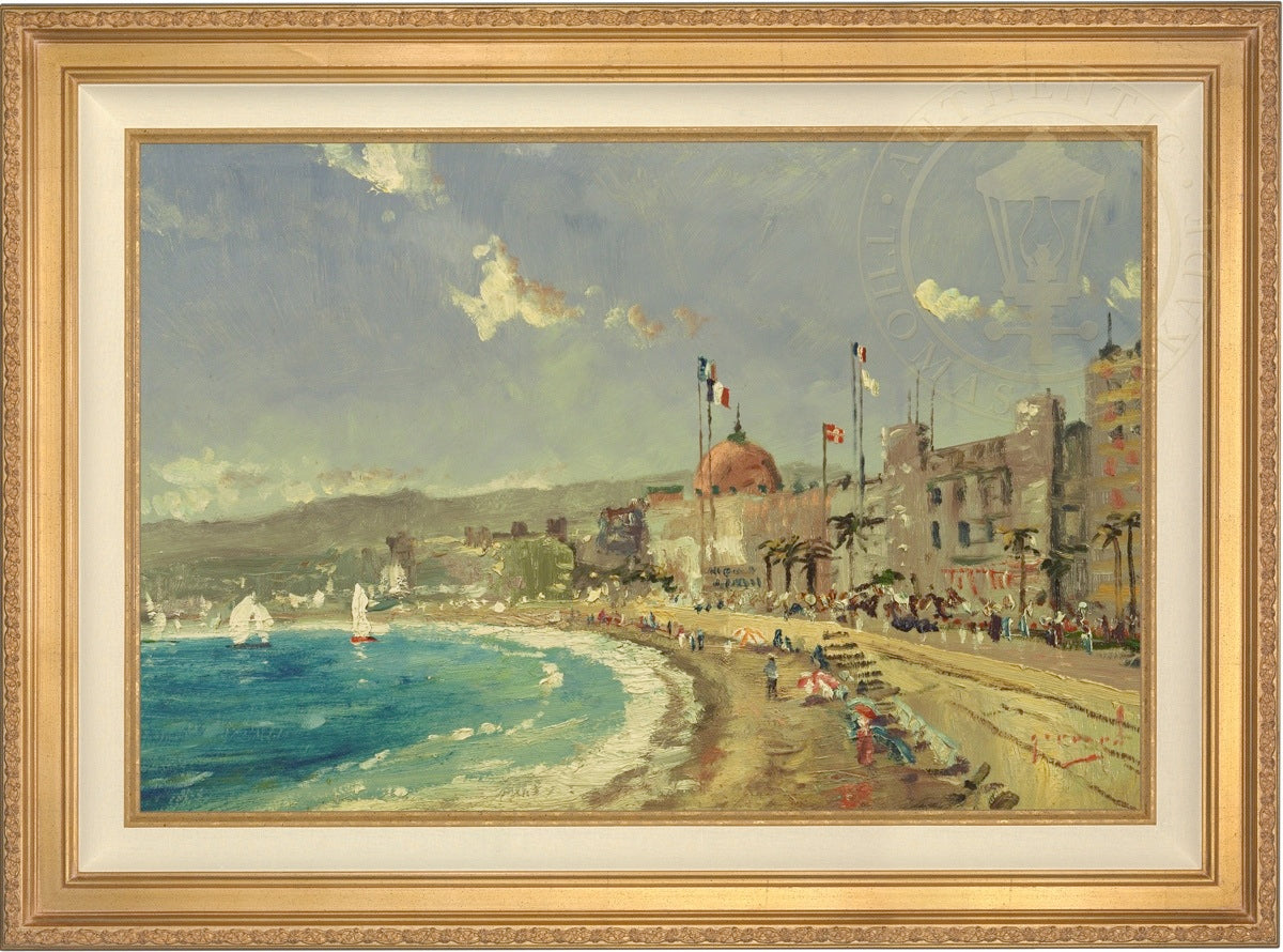 The Beach at Nice - Limited Edition Canvas