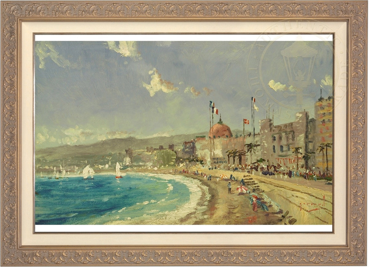 The Beach at Nice - Limited Edition Canvas