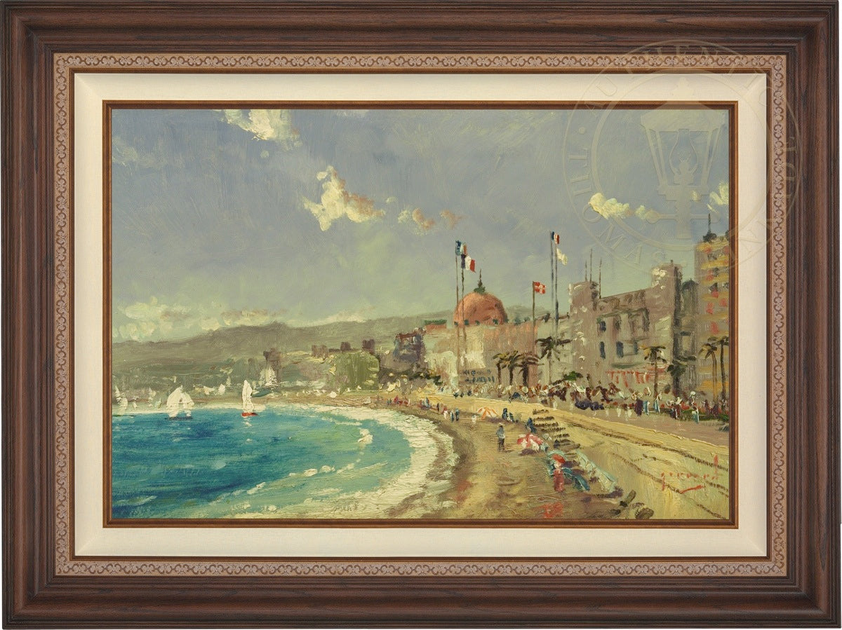 The Beach at Nice - Limited Edition Canvas