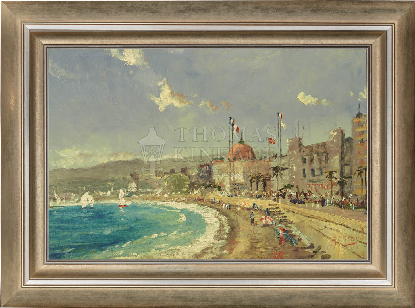 The Beach at Nice - Limited Edition Canvas