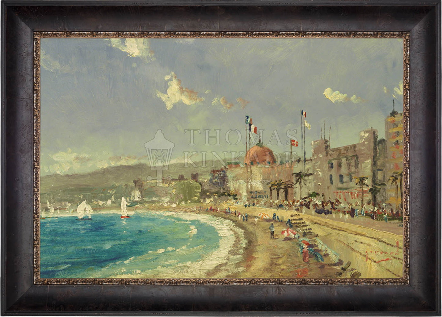 The Beach at Nice - Limited Edition Canvas