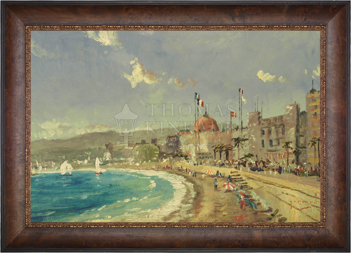 The Beach at Nice - Limited Edition Canvas