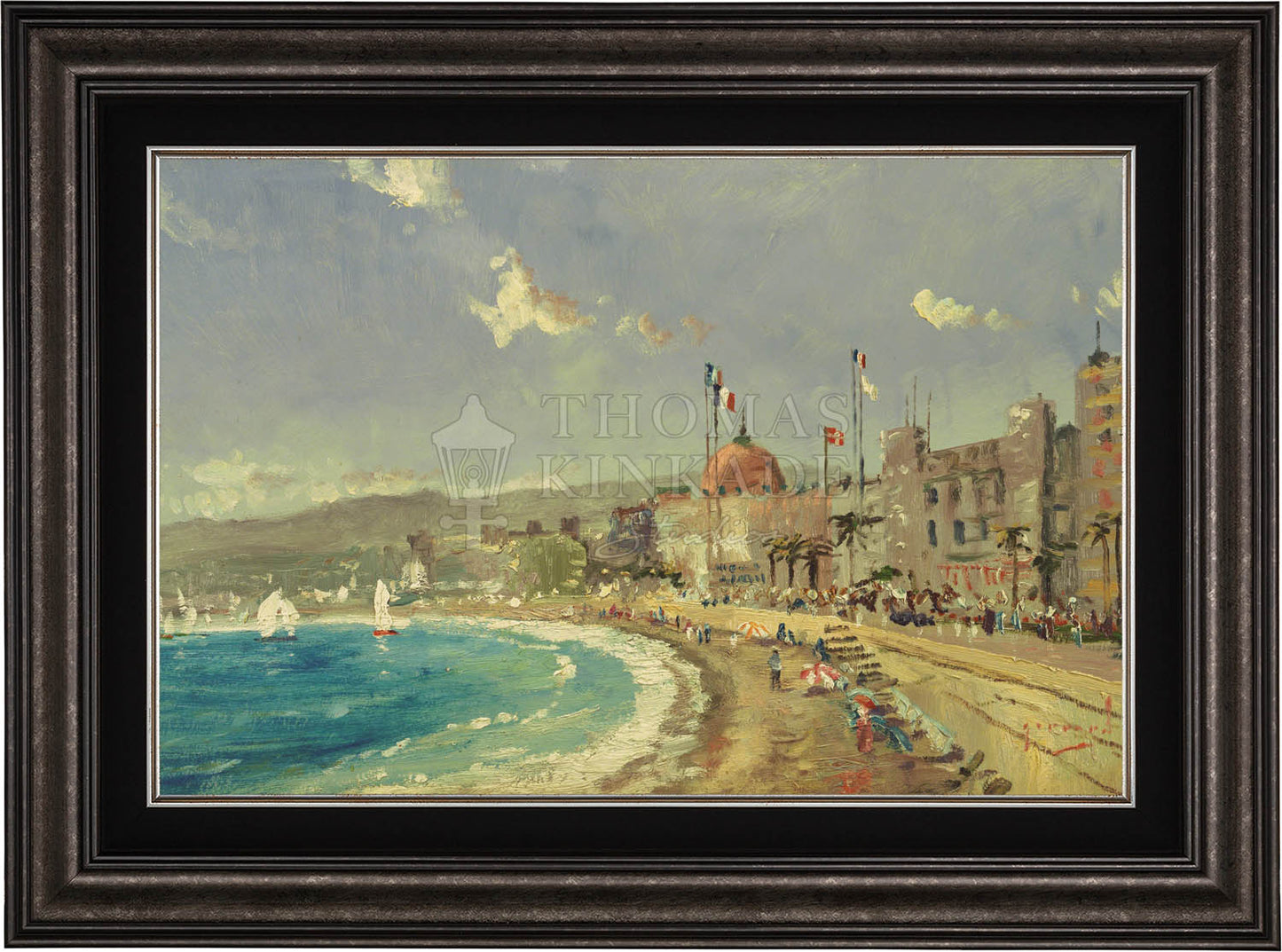 The Beach at Nice - Limited Edition Canvas