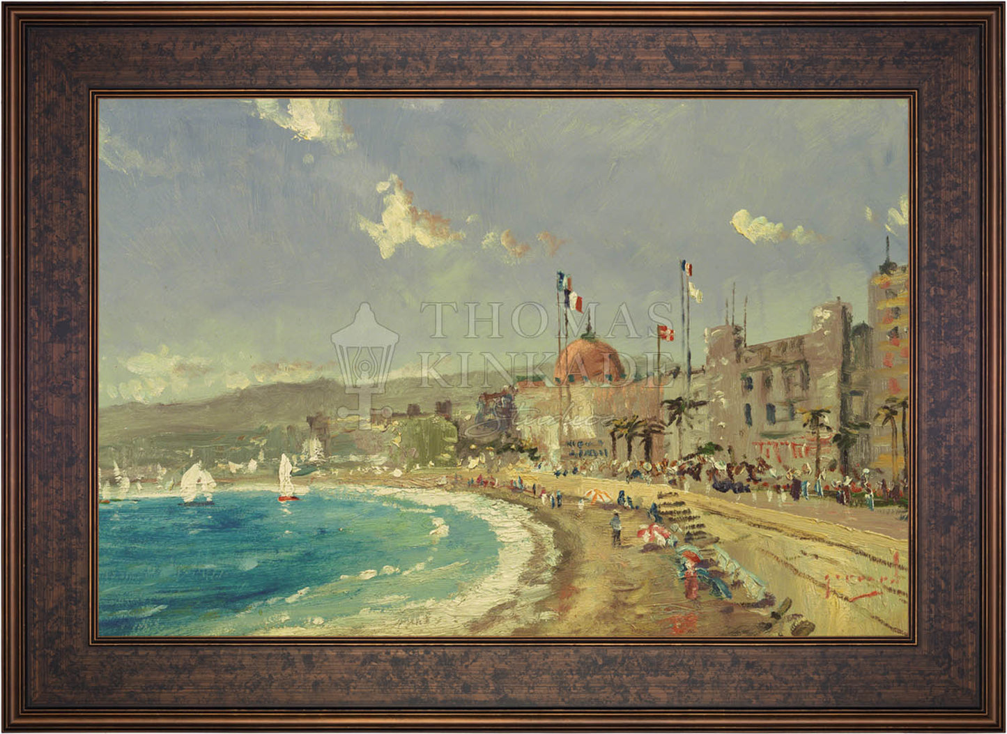 The Beach at Nice - Limited Edition Canvas