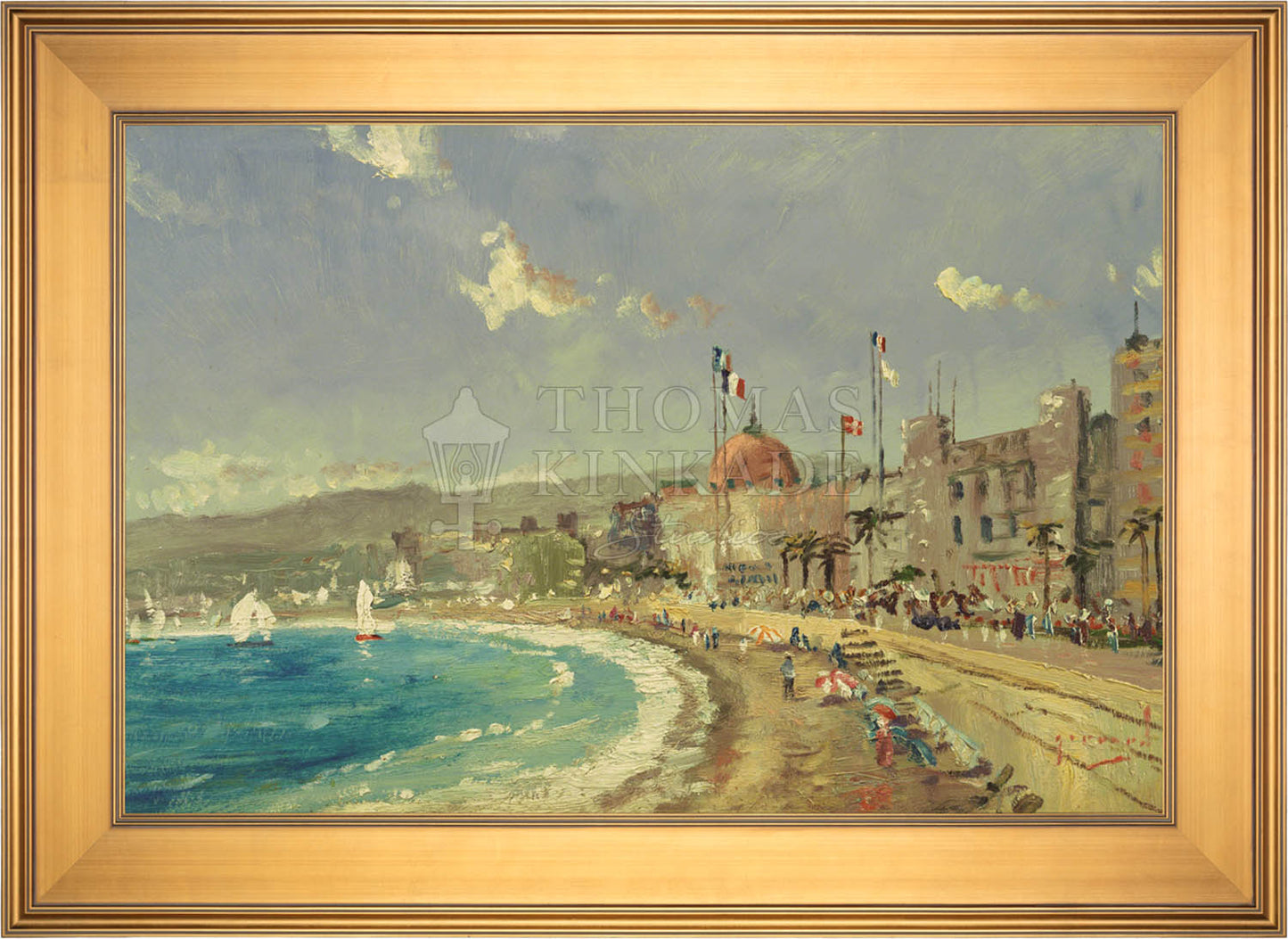The Beach at Nice - Limited Edition Canvas