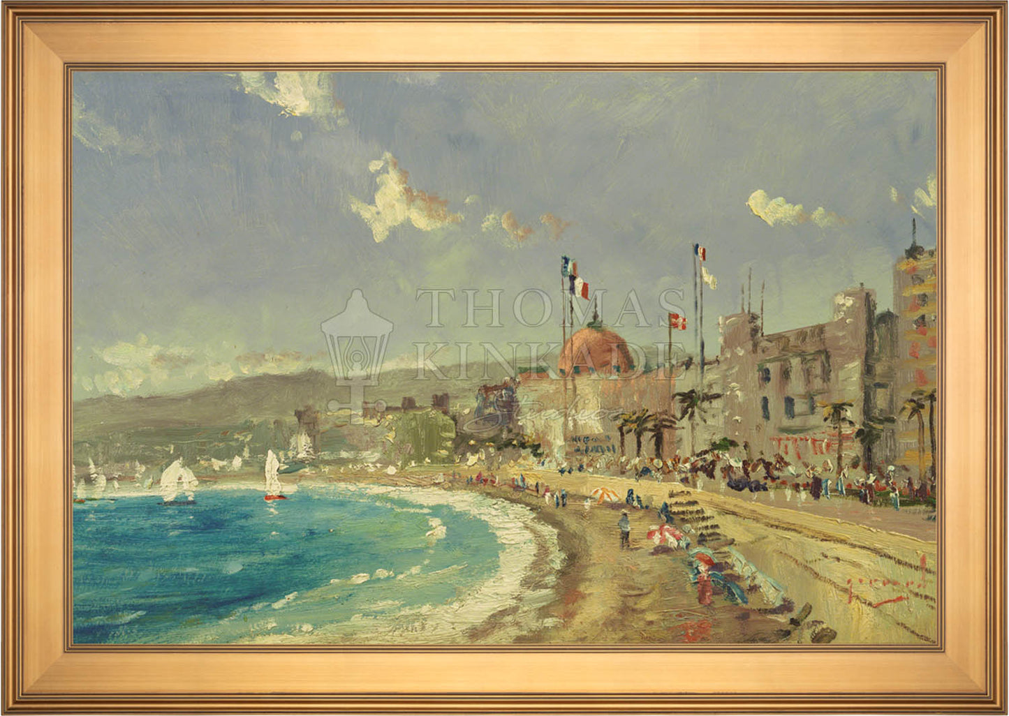 The Beach at Nice - Limited Edition Canvas