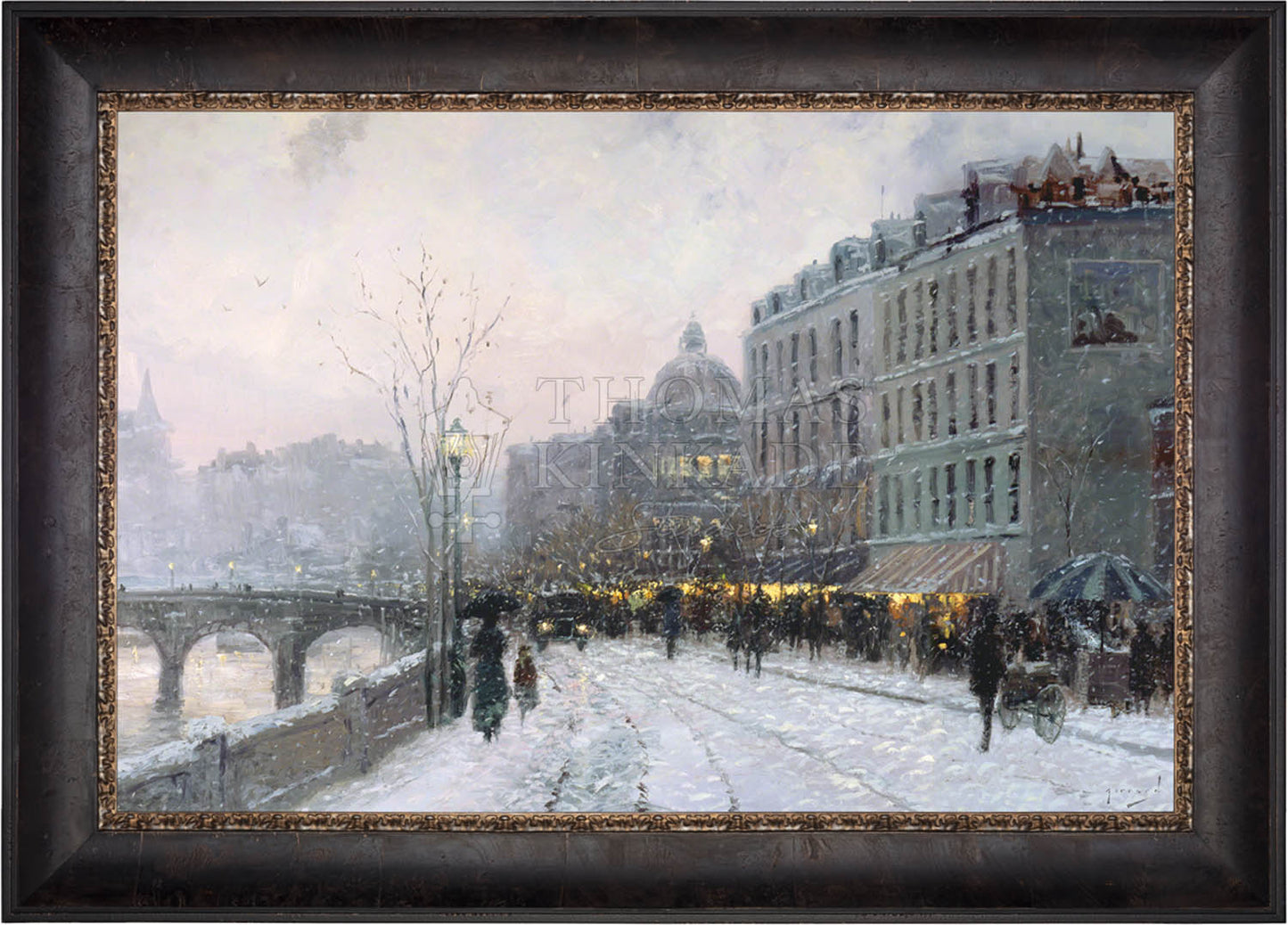 Evening on the Seine - Limited Edition Canvas