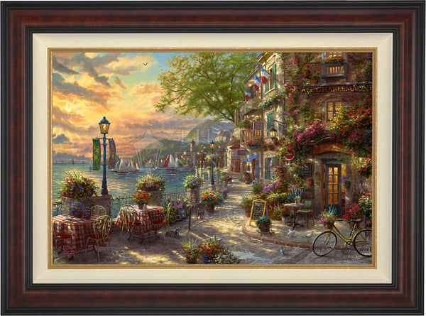 French Riviera Café - Limited Edition Canvas