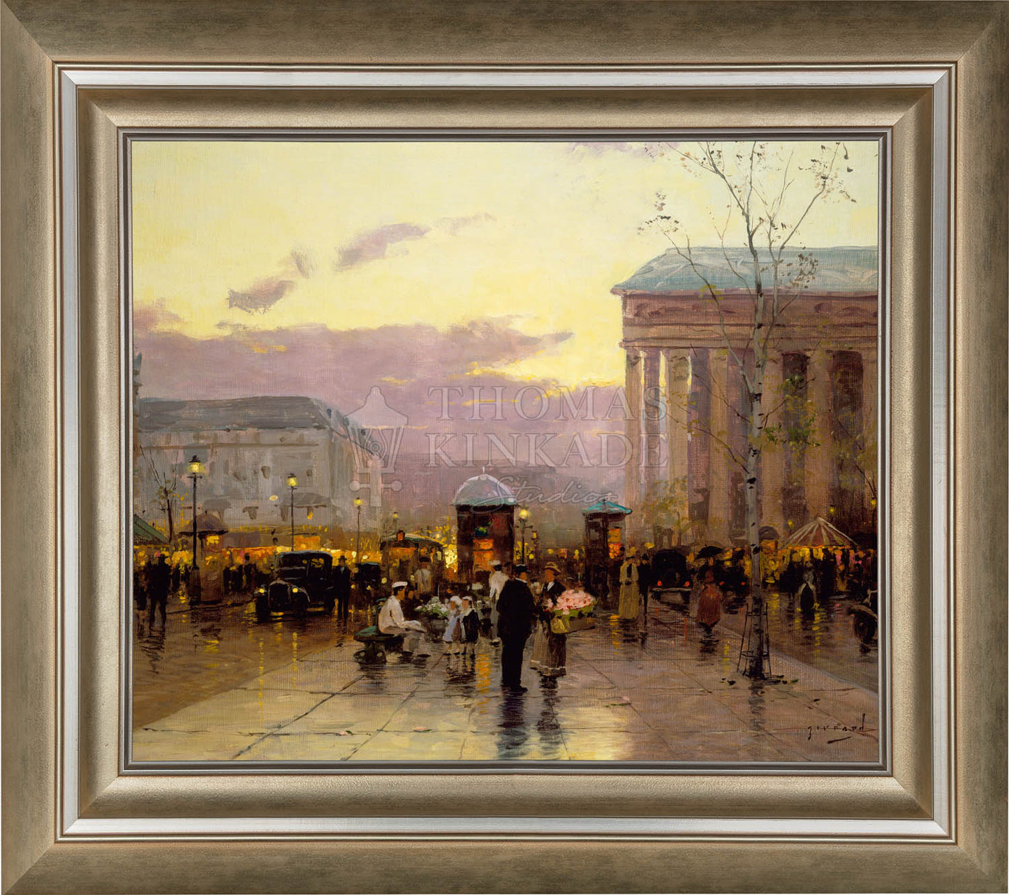 Rainy Dusk, Paris - Limited Edition Canvas