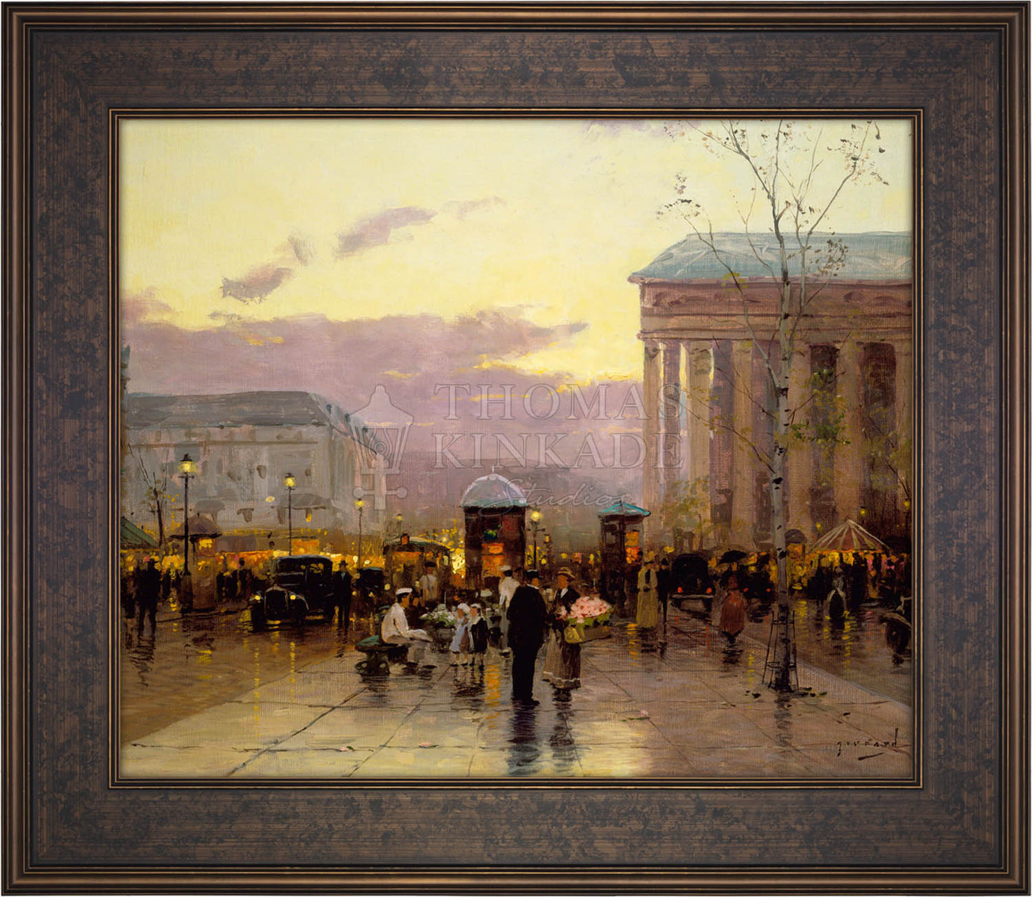 Rainy Dusk, Paris - Limited Edition Canvas