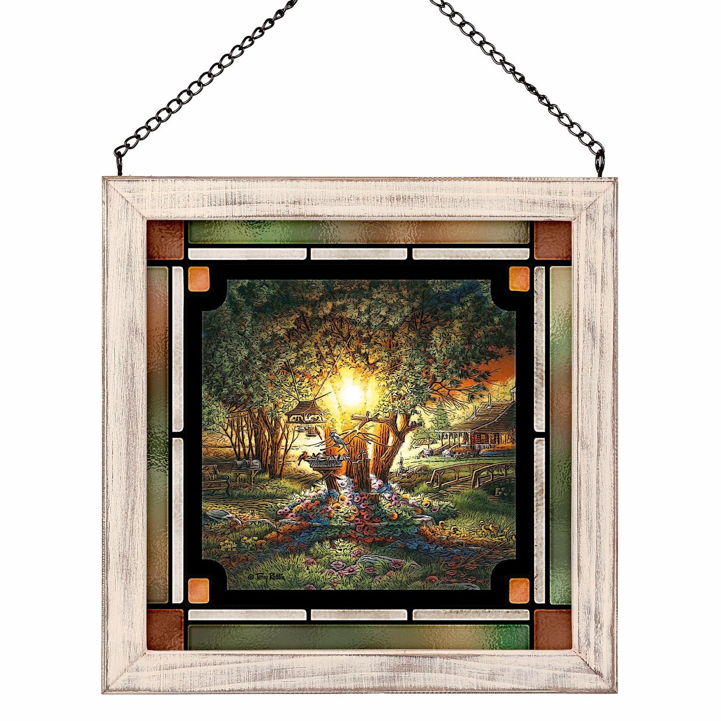 Colours of Spring Stained Glass Art - Wild Wings