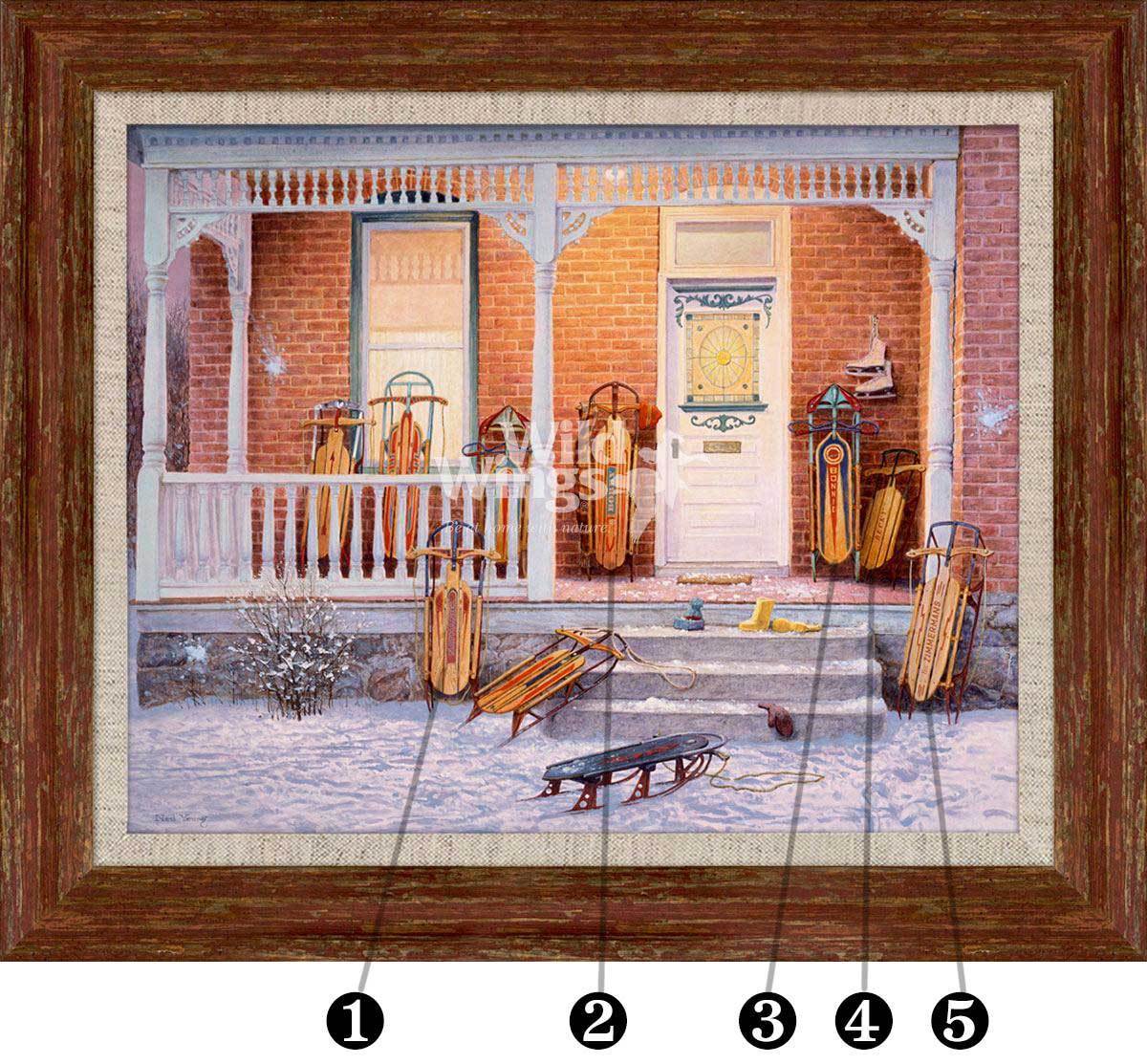 A Warm Kitchen Personalized Framed Canvas - Wild Wings
