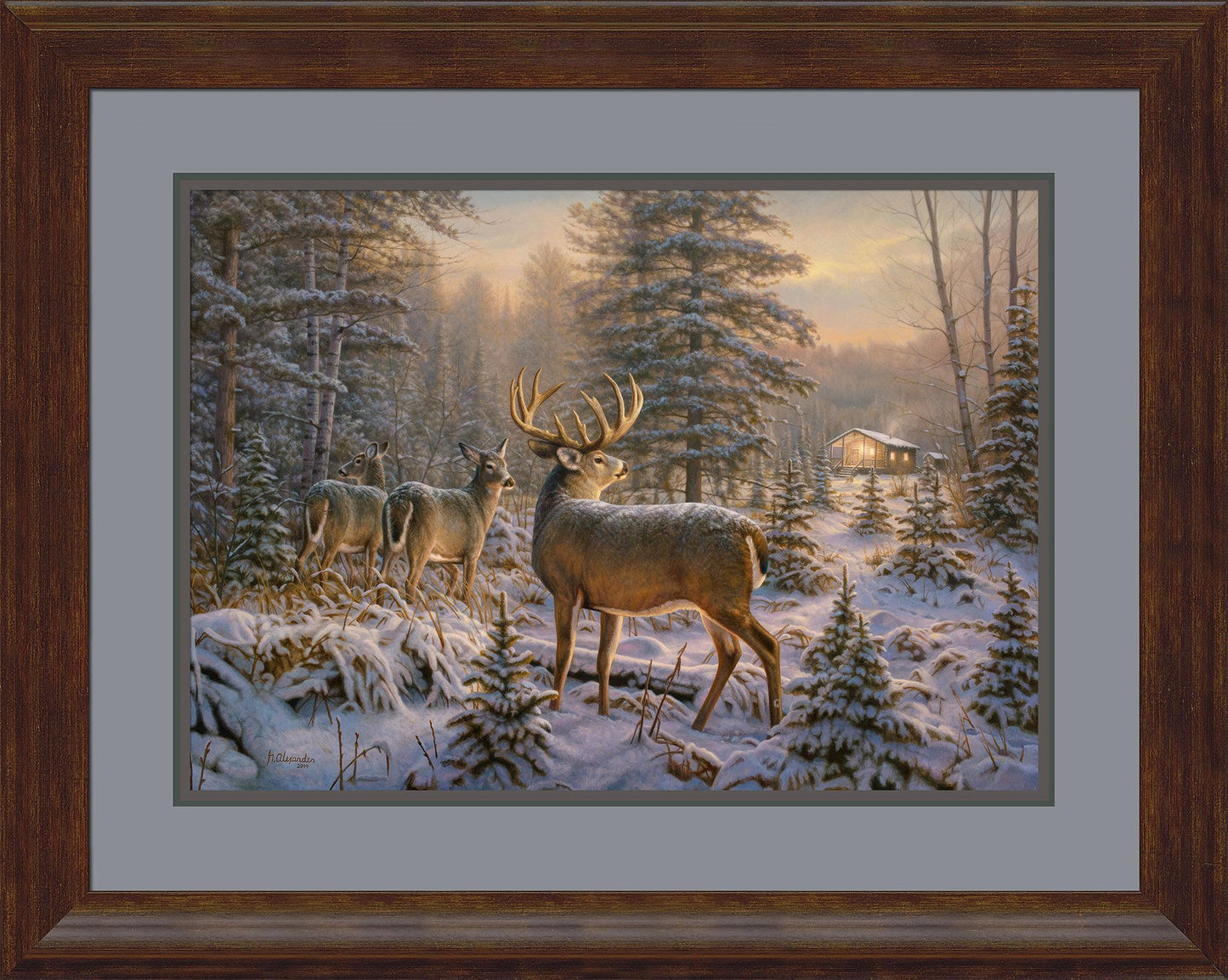 After Hours—Deer Shack Paper Print - Wild Wings