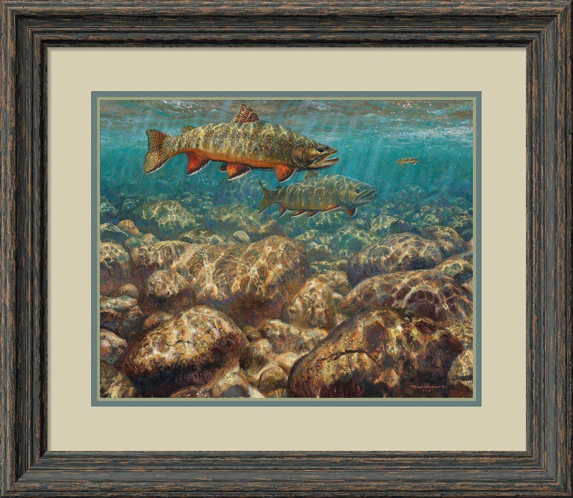 First to the Fly—Brook Trout Limited Edition Paper Print - Wild Wings