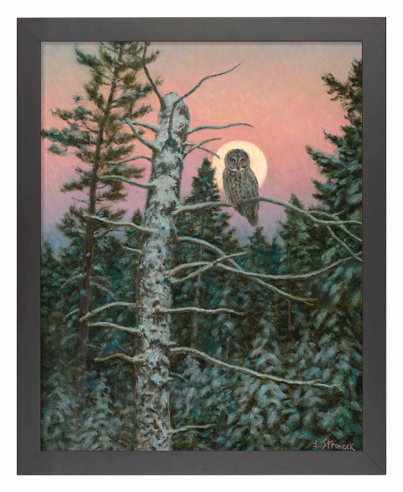 Great Gray Hunter Art Print - Wild Wings
