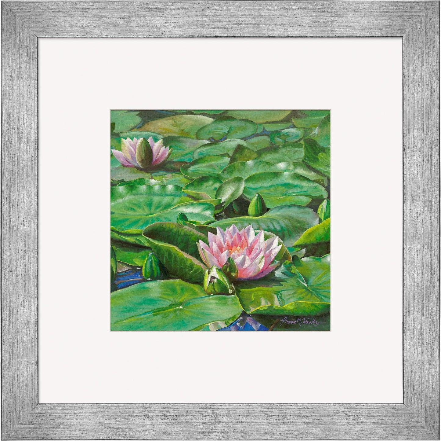 Water Lilies Contempo Square - Wild Wings
