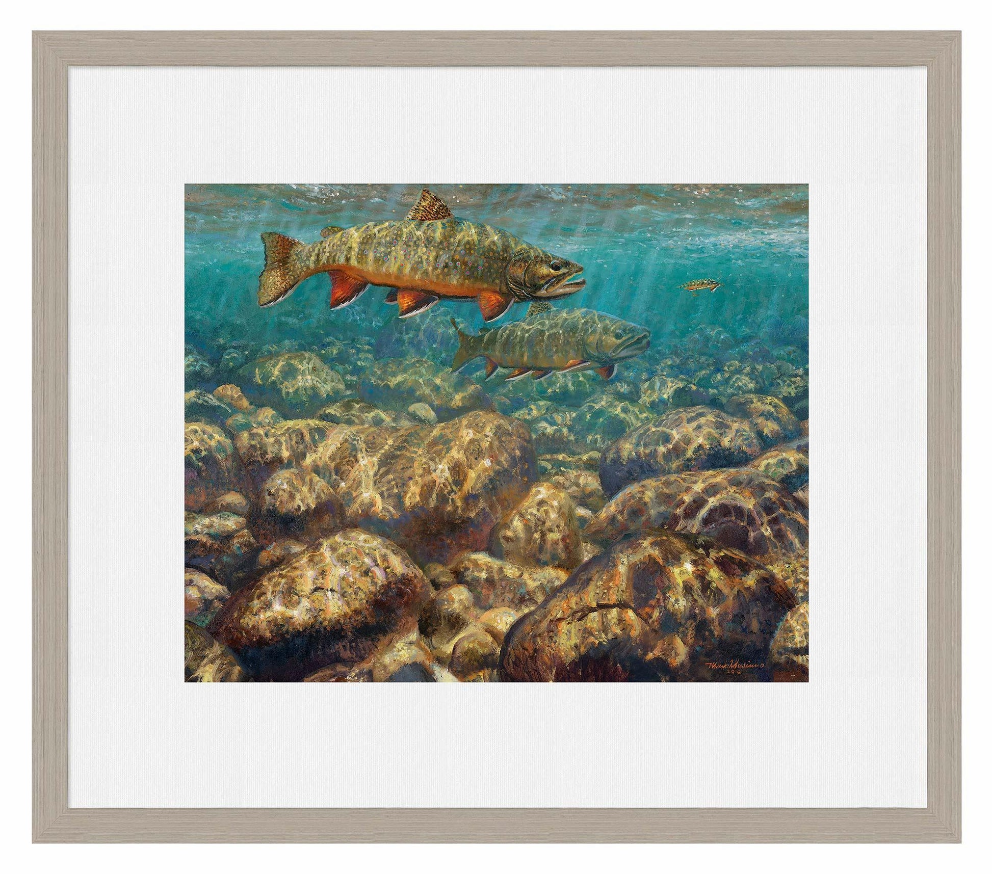First to the Fly—Brook Trout Limited Edition Paper Print - Wild Wings