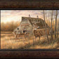 Deserted Farmstead—Whitetail Deer Personalized Framed Canvas - Wild Wings